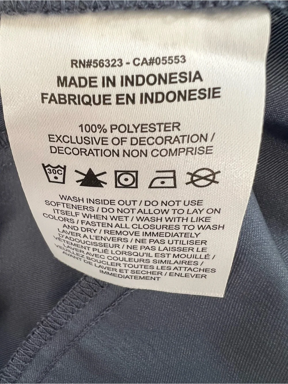 Nike Club Men's Woven Tapered Slate Blue Elastic-Waist Athletic Pants XL - Picture 7 of 9